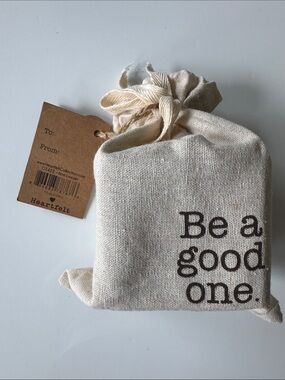 Well said Abe Lincoln Quote wooden cube in Canvas Gift Sachet